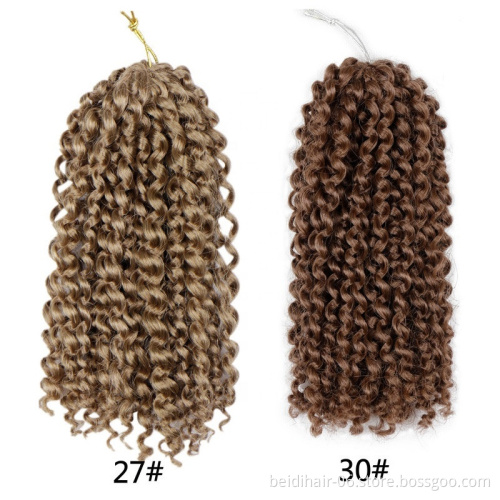 8 Inch Short Marley bob Braids Crochet Hair Pre Stretched Marly Bob Ombre Kinky Curly Twist Braiding Hair